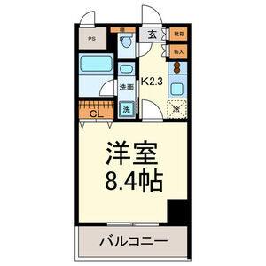 1K 間取り図