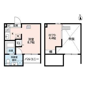 ワンルーム 間取り図