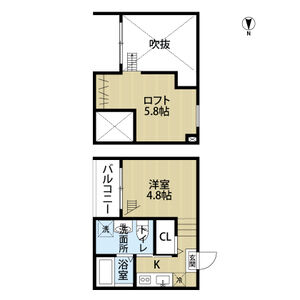 ワンルーム 間取り図