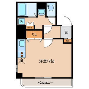 ワンルーム 間取り図
