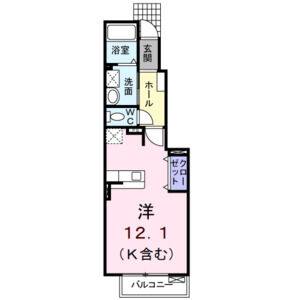 ワンルーム 間取り図