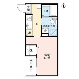1K 間取り図
