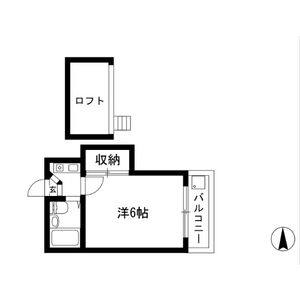 1K 間取り図
