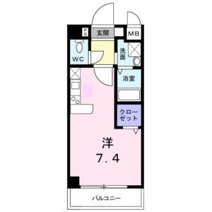 ワンルーム 間取り図