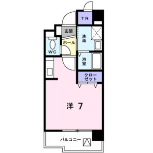 ワンルーム 間取り図