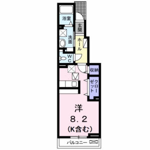 ワンルーム 間取り図
