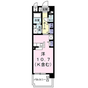 ワンルーム 間取り図