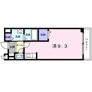 ワンルーム 間取り図