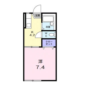 1K 間取り図