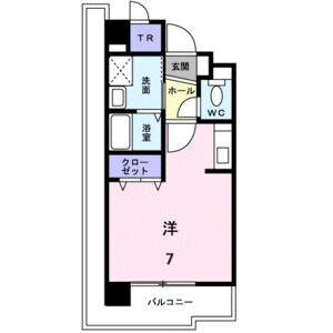 1K 間取り図