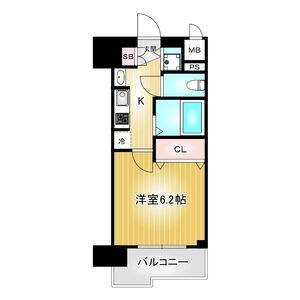 1K 間取り図