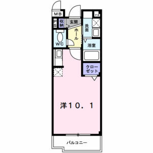 ワンルーム 間取り図