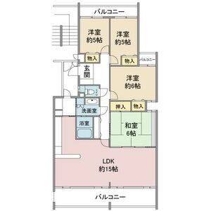 4LDK 間取り図