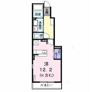 ワンルーム 間取り図