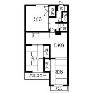 4DK 間取り図