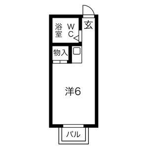 ワンルーム 間取り図