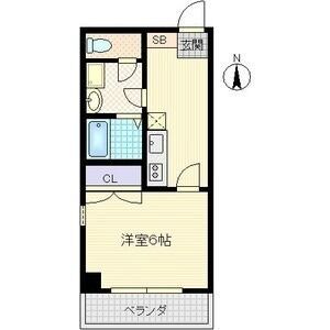 1K 間取り図
