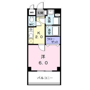 1K 間取り図