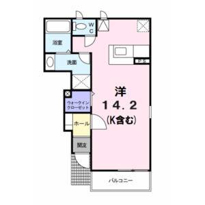 ワンルーム 間取り図