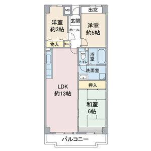 3LDK 間取り図