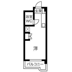 ワンルーム 間取り図