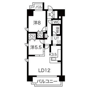 2LDK 間取り図