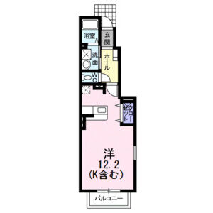 ワンルーム 間取り図