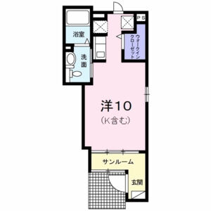 ワンルーム 間取り図