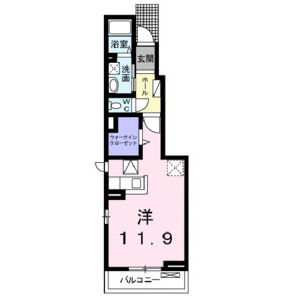 ワンルーム 間取り図