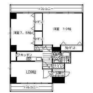 2LDK 間取り図