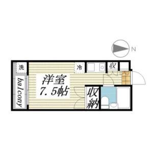 ワンルーム 間取り図