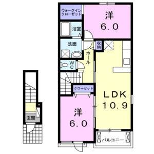 2LDK 間取り図