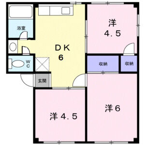 3DK 間取り図