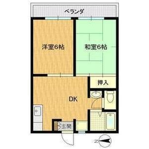 2DK 間取り図