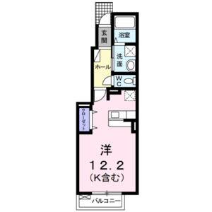 ワンルーム 間取り図
