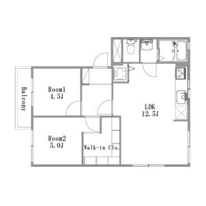 2LDK 間取り図