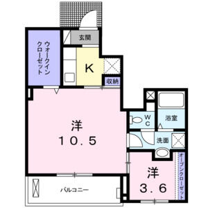 2K 間取り図