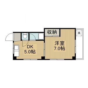 1DK 間取り図