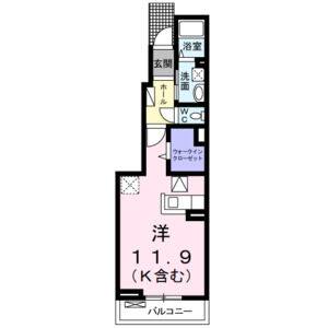 ワンルーム 間取り図