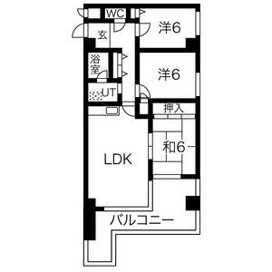 3LDK 間取り図