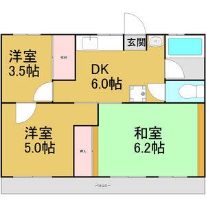 3DK 間取り図