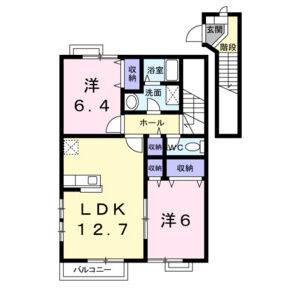2LDK 間取り図