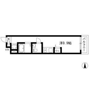 ワンルーム 間取り図