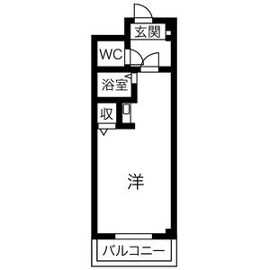 ワンルーム 間取り図