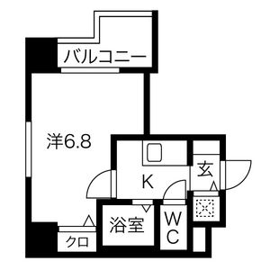 1K 間取り図
