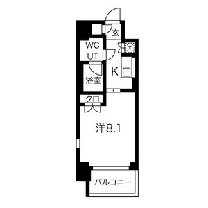 1K 間取り図