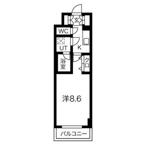 1K 間取り図