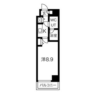 1K 間取り図