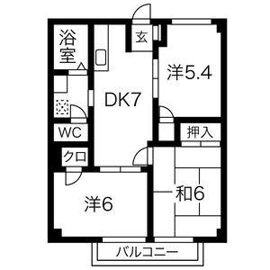 3DK 間取り図