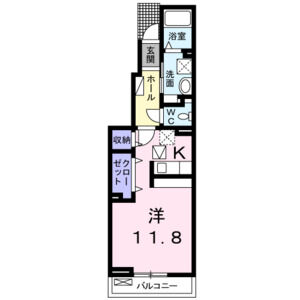ワンルーム 間取り図